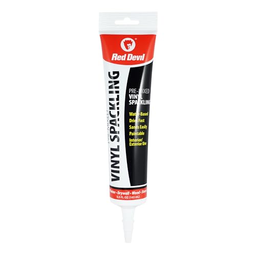 Red Devil 615 5.5 oz White Vinyl Spackling - size: 5.5 Fl Oz, style: 1 - Pack