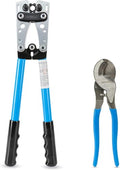 NEIKO 02039A Lug Crimping Plier and Cable Cutter Set, Battery Cable Crimping Tool, 8-0 AWG, 6mm - 50mm, Electrician Wire Crimper Tool - style: 2 Pc Battery Crimper & Cutter Set