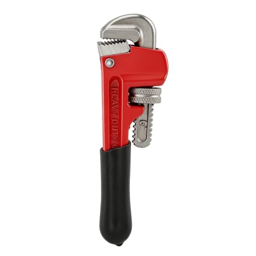 Small Pipe Wrench, 6inch Straight Adjustable Plumbers Pocket Wrench, Mini Straight Plumbing Tool, Sink Wrenchs for Tight Spaces & DIY Repairs(6inch)