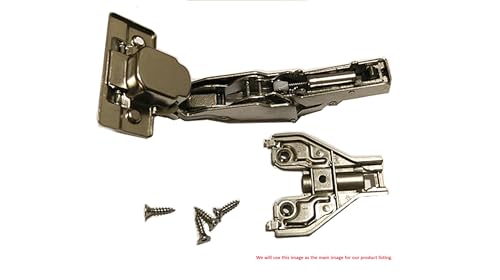 165 Degree Soft Close Cabinet Hinges 2 Pack, Face Frame Lazy Susan Corner Cabinet Hinges for Cabinet Frame to Door Connection, Kitchen Cabinet Hardware - size: 165 degrees