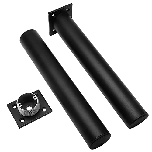 4-Pack Adjustable Aluminum Alloy Furniture Legs 10" Height Black - color: Black, size: 10 Inch