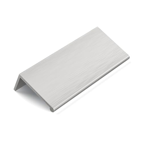Rergy 10 Pack 2-1/2" Cabinet Pulls Brushed Nickel Finger Pulls for Cabinets - color: Brushed Nickel, size: Hole Center: 2-1/2in(64mm)