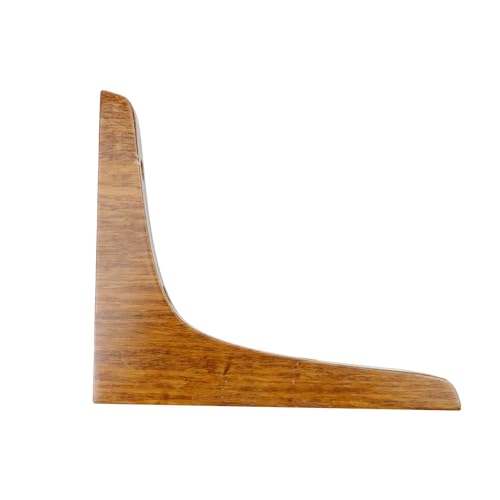 Antrader 2PCS Wooden Shelf Brackets with Screw,5.7"x4.8" L Shape,Dark Brown - color: Dark Brown, size: 5.71"×4.84"×0.79",2pcs