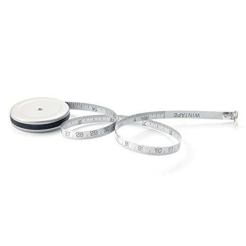 Small Tape Measure, Mini Retractable Dual Sided 80 Inch/2 M Measuring Tape | Silver Measure Tape - style: Round