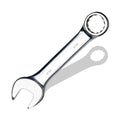 9/16" SAE Stubby Combination Wrench, CR-V Steel with Mirror Polish, 12-Point Design, 15-Degree Offset, Perfect for Auto Repair, Household, Car & Truck Emergency - size: 9/16"