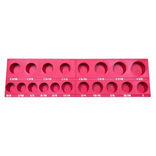 1/2" Drive SAE Socket Organizer (Model # 49-66-7012) Compatible with Milwaukee Shockwave
