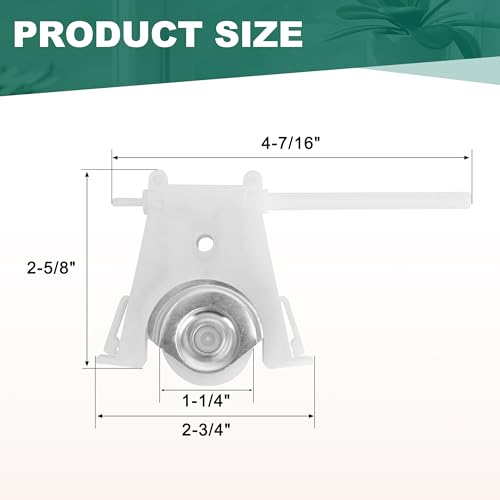 2 Pack Sliding Screen Door Lower Rollers Fits Andersen Part #1997310 - size: 2 Lower Rollers