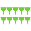 HARFINGTON 10pcs Putty Scraper 6" Width 4mm Thin Flexible Plastic Putty Knives for Taping Drywall Spreading Painting Wall Scratching - color: Green, size: 6"
