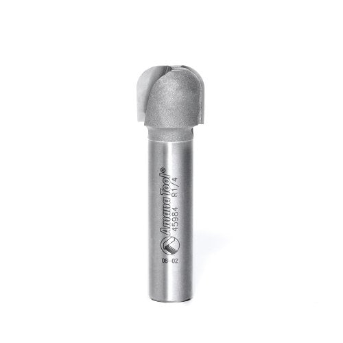 Amana Tool Bowl and Tray Plunge Router Bit, Carbide-Tipped, for Woodworking and CNC Routing, 45984, 1/4 Radius x 3/4 Dia x 5/8 x 1/2 Inch Shank - size: 1/4 Radius x 3/4 Dia x 5/8 x 1/2