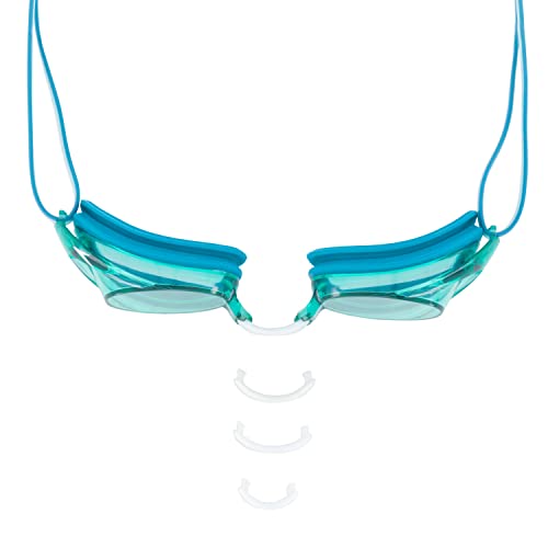 Speedo unisex-adult Swim Goggles Vanquisher - color: 2.0 Enamel Blue/Jade