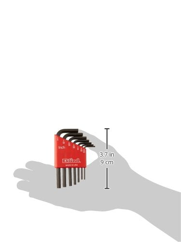 EKLIND 10107 Hex-L Key allen wrench - 7pc set SAE Inch Sizes 5/64-1/4 Short series
