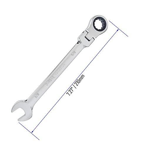 6mm Flex-Head Ratcheting Combination Wrench, 6mm Metric - size: 6mm