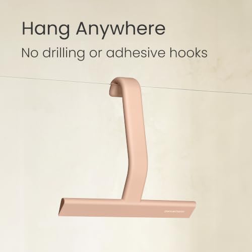 dancemoon JustHang Shower Squeegee with Built-in Hook, 10-Inch Terracotta - color: Terracotta