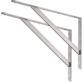 YUMORE 20 Inch Shelf Bracket, Heavy Duty L Bracket, 2 Pack - size: 20"(Soild)