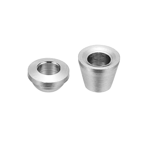 PATIKIL 1/8" Tube OD 304 Stainless Steel Compression Tube Fitting Sleeve, 20 Pack Double Ferrule Ring Tubing Fitting Assortment Kit, Silver - size: 1/8 Inch