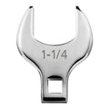 1/2'' Full Polish Drive Jumbo Crowfoot Wrench, Open End Wrench, SAE, 1-1/4'', CR-V Steel, Tools for Mechanics Maintenance or Repairs, Access Fasteners in Tight Spaces Work Hard-To-Reach Areas - size: SAE-1-1/4''