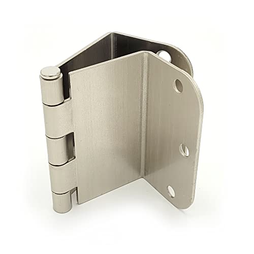 3.5 Inch Swing Clear Offset Door Hinge (5/8" Radius, Satin Nickel) - color: Satin Nickel, size: 5/8" Radius