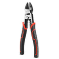 HAUTMEC 8" Diagonal Cutting Pliers, 4 in 1 Multifunction Side Cutters Pliers with Pro-High Leverage, CRV Steel Heavy Duty Wire Diagonal Cutters for Electricians, Mechanics & DIY, HT0272-PL - color: 8" Diagonal Pliers