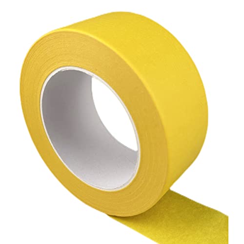 Yellow Wide Masking Tape, 3 Inch X 55 Yards - color: Yellow, size: 3 Inch X 55 Yard