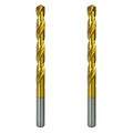 Greycore Tools 7/16 Inch x 6 Inch Cobalt Aircraft Extenions Bit - 2 Pack, Industrial Titanium Coating, Cobalt Drill Bits for Metal, Wood, Plastic - size: 7/16" x 6", style: 6" Length