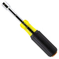 Klein Tools 654716 Heavy-Duty Hollow Shaft Nut Driver, Color-Coded 7/16-Inch Hex, Pass Through Design, 6-Point Socket, and Cushion-Grip Handle - size: 7/16-Inch