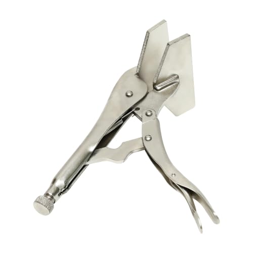 HFS(R) 10" Locking Sheet Metal Clamp - 2 Pack Welding Locking Plier ，Heavy Duty High Carbon Steel with Nickel Plating for Secure, Distortion-Free Gripping