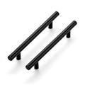 Ravinte Cabinet Pulls,7.38" Length, 5" Hole Center,Matte Black,30 Pack | Round T-Bar Shape, Kitchen Drawer Pulls, Stainless Steel Feel, Cabinet Handles, For Cupboards, Drawers, Dressers, Cabinets - color: Black