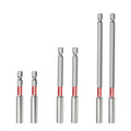 6PCS Magnetic Impact Bit Holder,1/4" Hex Shank S2 Steel Magnetic Drill Bit Extension Holder,Straight Without Bending Screwdriver Bit Extender, 2.6", 4", 6" Extensions