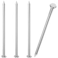 VGBUY 60PCS Stainless Steel 3-1/2 Inch Flat Head Nails for Hanging Pictures - color: Silver, size: 3-1/2 in