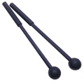 1 Pair 9 Inch Rubber Xylophone Sticks Tongue Drum Mallets Percussion Sticks Hammer for Glockenspiel, Xylophone, Chime, Woodblock, and Bells (Black) - color: Black