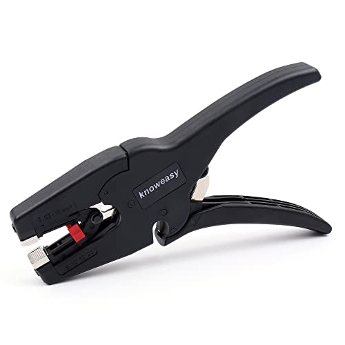 Wire Stripper, knoweasy Wire Stripper Tool with Cutter and 2 in 1 Wire Stripping Tool Works for Electronic,Electric,Automotive from 32 to 7 AWG - style: D3