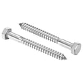 25 Pcs Hex Head Lag Screws 5/16"x3" SS 18-8 (304) Lag Bolts - color: Silver, size: 5/16"x3"