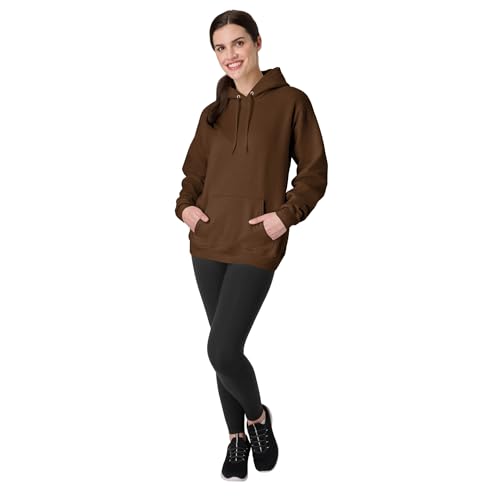Hanes Men's Hoodie - EcoSmart Fleece Hooded Sweatshirt for Men & Women - Midweight Fleece - Big & Tall Available - color: Army Brown, size: Small