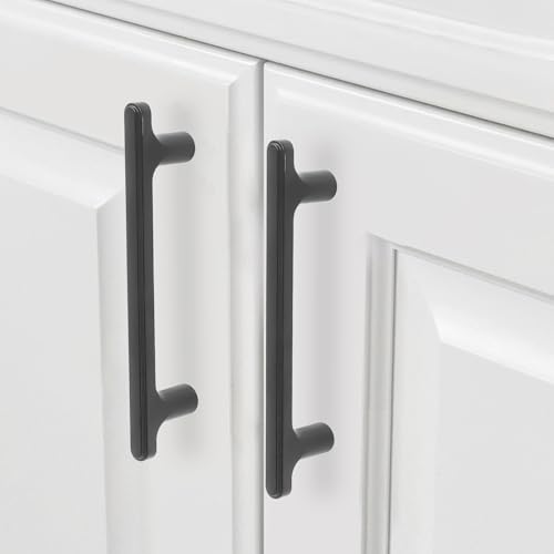 COTYKILEY 10 Pack 3 Inch(76mm) Matte Black Cabinet Handles Black Kitchen Cabinet Pulls Kitchen Cabinet Hardware - color: Matte Black, size: 3" Hole Center（76MM）