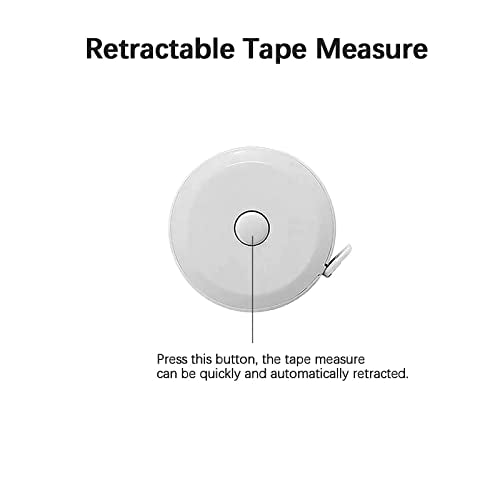 3 Pack Tape Measures Retractable Measuring Tape for Body, 60-Inch 1.5 Meter Dual Sided Flexible Ruler for Craft Fabric Cloth Sewing Tailor Weight Loss Body Measuring Tape (Macaron Blue, Pink, Green) - color: Macaron Blue, Pink, Green