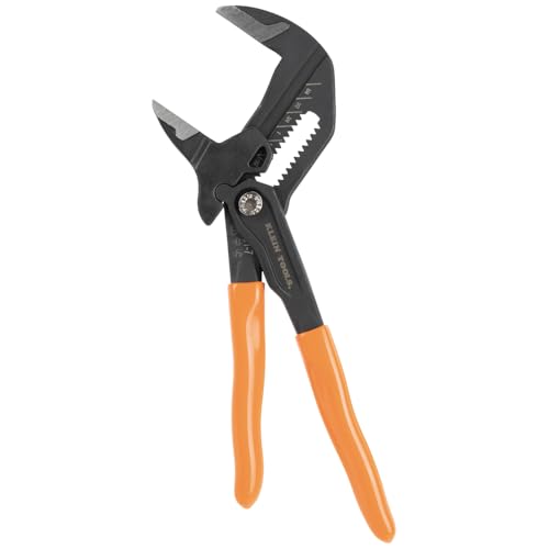 Klein Tools D5317 Compact Plier Wrench, High Leverage Multi-Use Adjustable Plier Wrench with Smooth Jaws, 7-Inch - size: 7-Inch