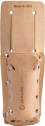 Jonard Tools H-45 Leather 2 Pocket Tool Belt Pouch for Scissors, Pliers, Wire Strippers, and More - style: Leather Tool Belt Pouch