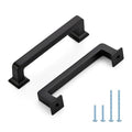 HOME EDIT Matte Black Cabinet Handles Zinc Pulls 3-3/4 Inch 5 Pack - color: Matte Black, size: 3-3/4 inches Hole Center