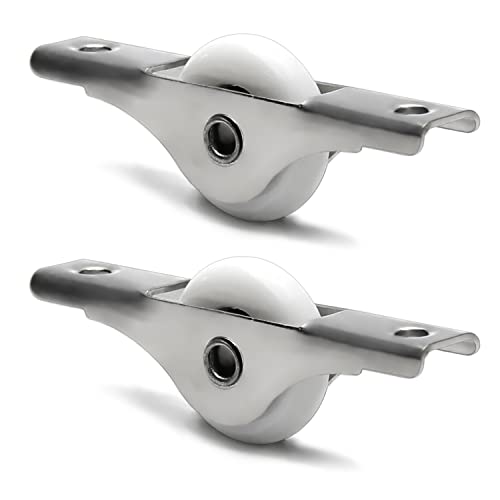MroMax Nylon Door/Window Roller Replacement, 2Pcs 23mm/0.91" Dia White - color: 2pcs White Wheel