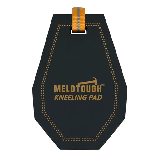 MELOTOUGH Mini Kneeling Pad Portable 1 Inch Thick NBR Foam Kneeling Pads for Work Construction, Plumbers, Mechanics, Electricians (Orange/Black) - style: Single Kneeling Pad