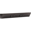 Task Lighting Under Cabinet Angled Power Strip – Hardwired Kitchen Outlet, Tamper Resistant, 18", 2 Duplex Receptacles, Black - color: Black, size: 18 Inch