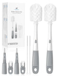 Termichy Baby Bottle Brush Set: 2 Pack Kit 360° Clean All Feeding Essential