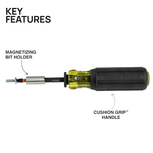 Klein Tools 33803 ProFlex 42-Bit Impact Driver Bit Set with Modular Case, S2 Steel, Magnetic, Adjustable Screwdriver - size: 42 Bit Set