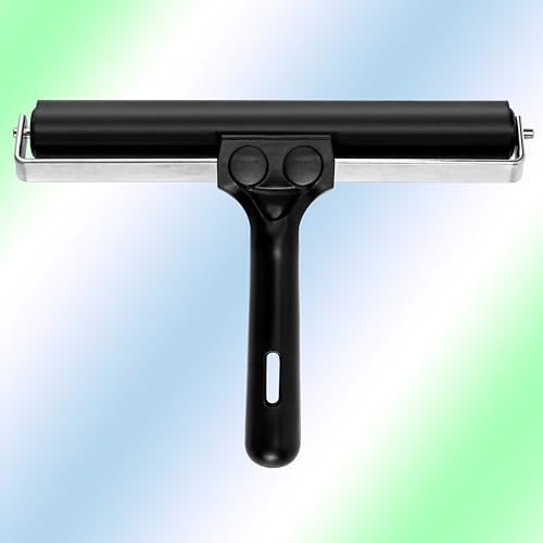 7.9in Rubber Roller, Tape Roller for Print, Tape, Wallpapers, Scrapbooks，Silicone Seam Roller Tool for PVC/TPO/EPDM Ply Roofing Tape，Wallpaper etc.