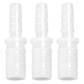 Plastic Hose Barb Reducer Pipe Fittings, 1/4" to 5/32" Hose ID Connectors Joint Splicer Mender Adapter Union Boat Water Air Aquarium O2 Fuel (Pack of 3) - size: 1/4" to 5/32"