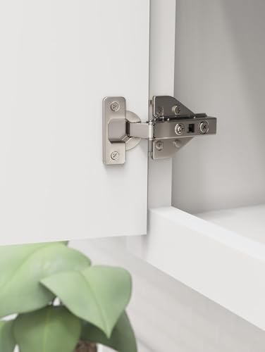 Amerock 1 Pair 1/2" Overlay Self-Closing Euro Concealed Cabinet Hinge - size: 1/2 Inch (13 mm) Overlay