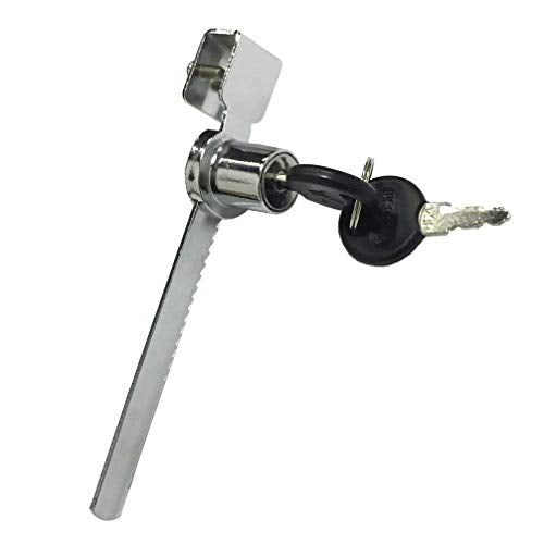 WOOCH Sliding Glass Door Ratchet Lock with Chrome Finish, Keyed Alike Showcase Display - 4 Pack - size: 5-1/2 Inches - 2Pack (Pack of 2)