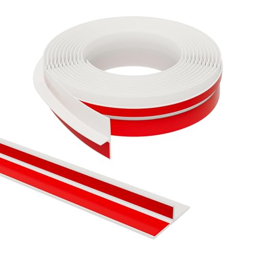 Elvone T-Shaped Weather Stripping Seal, White Silicone, 1.37 in x 40 ft - color: White, size: 40FTX1.37IN
