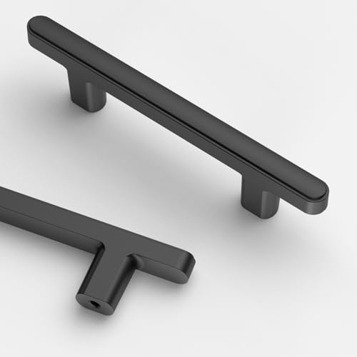 Asidrama 10 Pack 3 Inch(76mm) Matte Black Kitchen Cabinet Handles, Cabinet Pulls Kitchen Cabinet Hardware for Cupboard Drawer Pulls - color: Matte Black, size: 3" Hole Center, style: 10 Pack