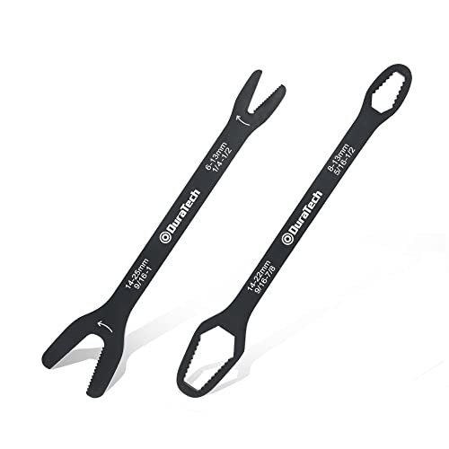 DURATECH Universal Wrench Set, SAE & Metric, 1/4”-1”& 6 mm-25 mm - style: Double Box&Open End